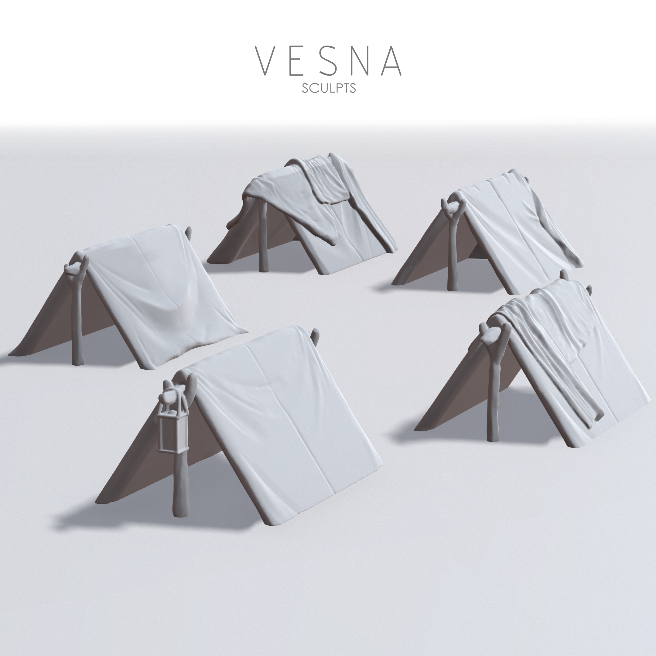 XIX CENTURY DOG TENTS